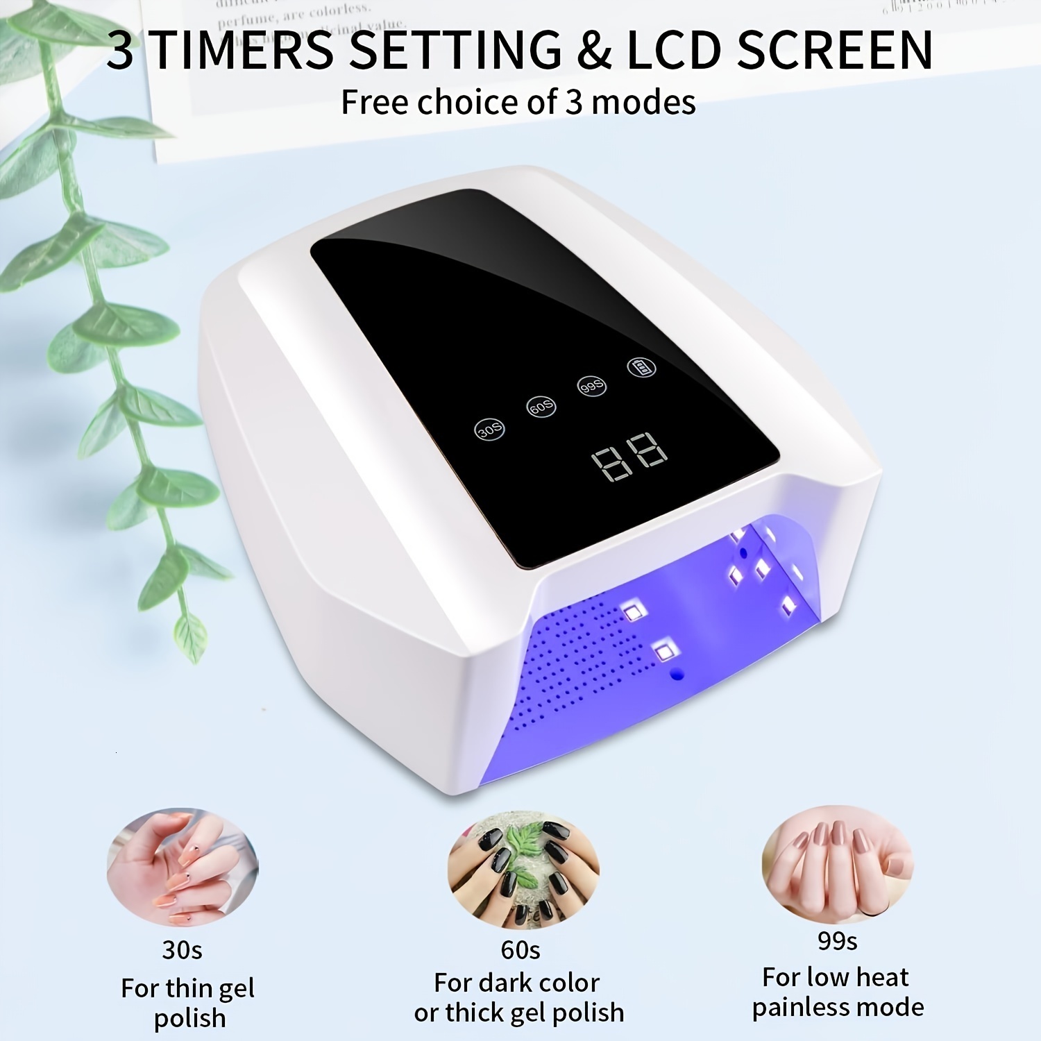 Nail Dryers 72W Rechargeable UV LED Gel Nail Lamp - Cordless Nail Dryer for Gel Polish with Auto Sensor - Professional Nail Art Tools 230824