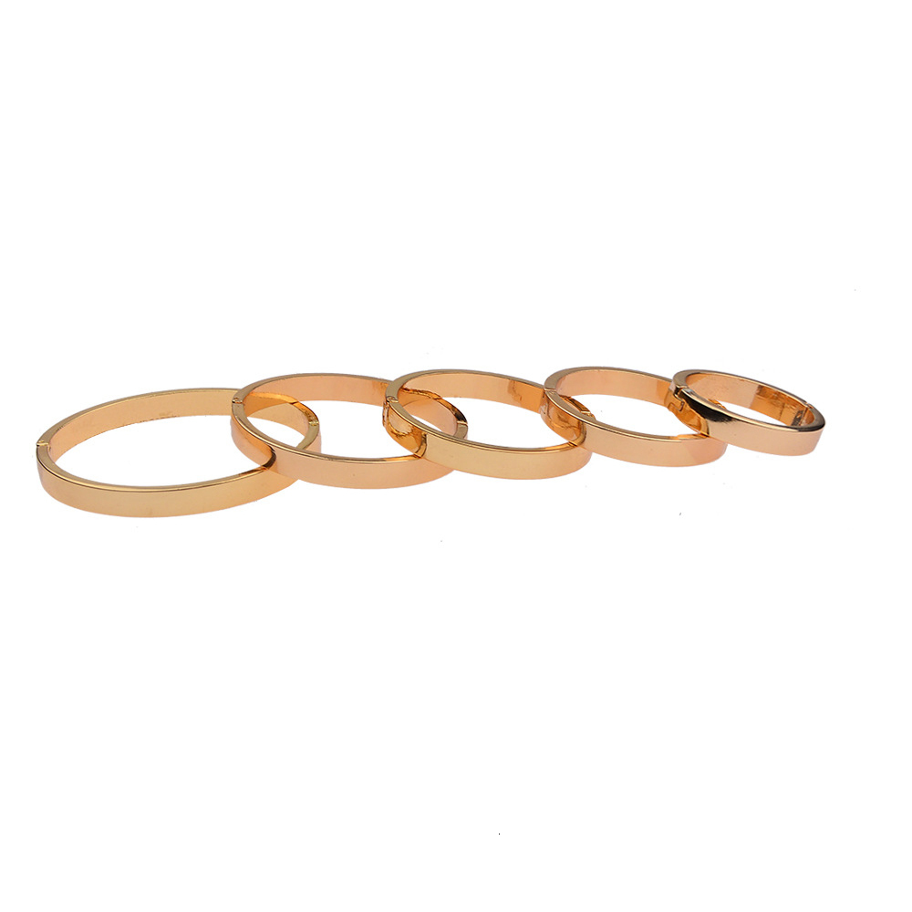 Cockrings 5 Size Gold Metal Cock Ring Penis Adult Sex Man Delayed Ejaculation Lock Semen Delay Rings Toy for Men 230824