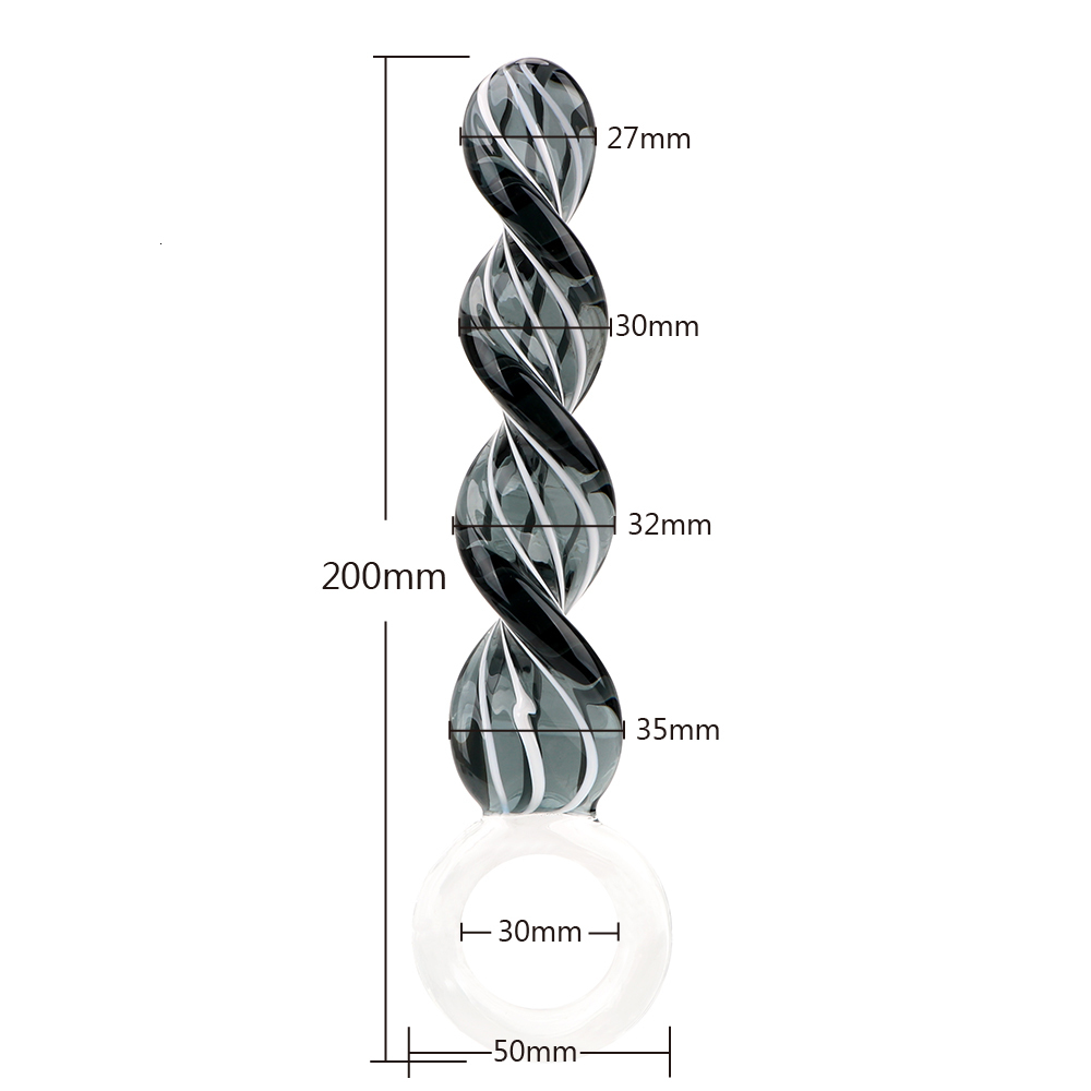 Briefs Panties IKOKY Crystal Dildo rostate Massager Glass Butt Plug Vaginal Stimulation Anal Sex Toys for Women Men piral 230824