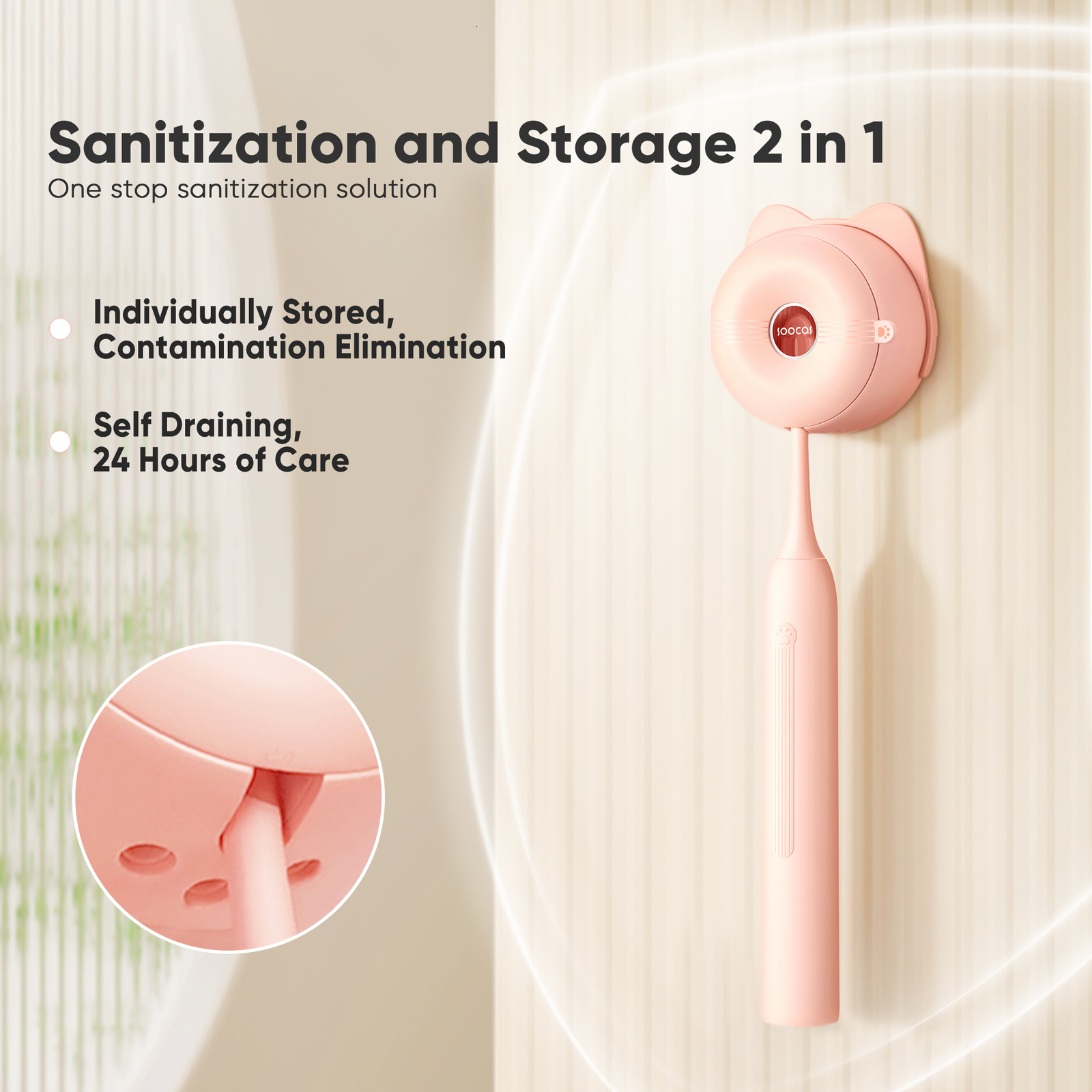 Toothbrush SOOCAS Sonic Electric Toothbrush D3 Smart Ultrasonic Tooth Brush Cleaner Whitening Waterproof and Sanitizer Toothbrush 230824