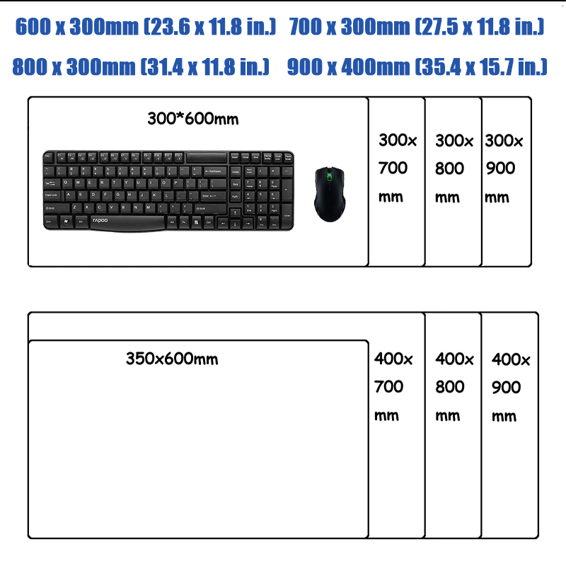 Mouse Pads Wrist Rests Green Plant Pad Office Computer Desk Mat Table Large Lockedge Gamer Keyboard Laptop Cushion Non slip Mats Mousepad 230823