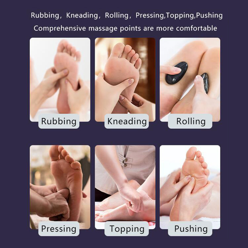 Foot Massager Electric Massage Shiatsu Health Care Therapy Relax Infrared Heating Body Heat Deep Muscles Kneading Roller Salud 230823
