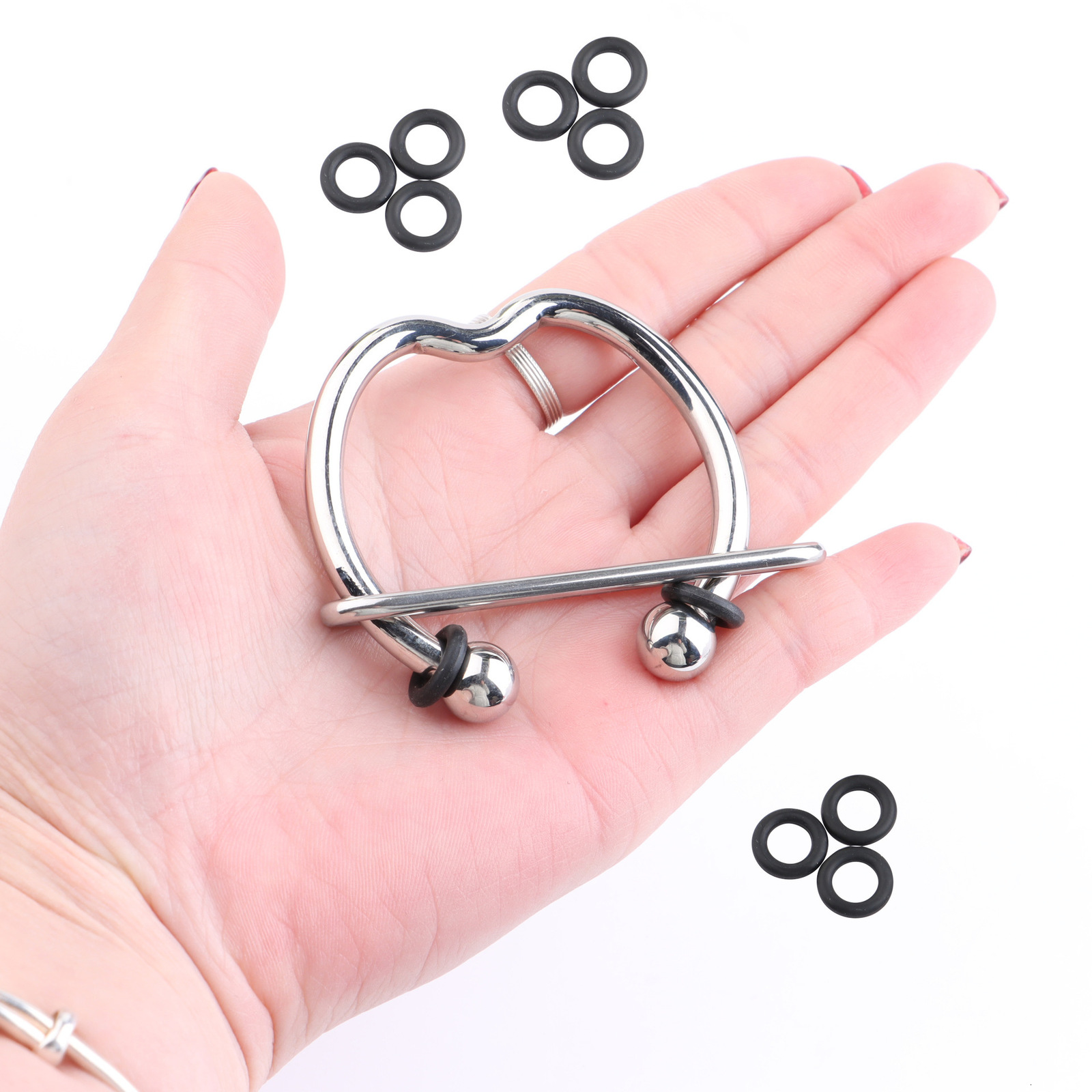 Cockrings Adjustable Penis Ring Semen Lock Stainless Steel Cock Delay Ejaculation Device Erotic Chastity Bdsm Sex Toys for Men 230824