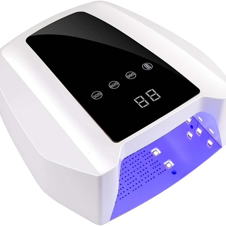 Nail Dryers 72W Rechargeable UV LED Gel Nail Lamp - Cordless Nail Dryer for Gel Polish with Auto Sensor - Professional Nail Art Tools 230824
