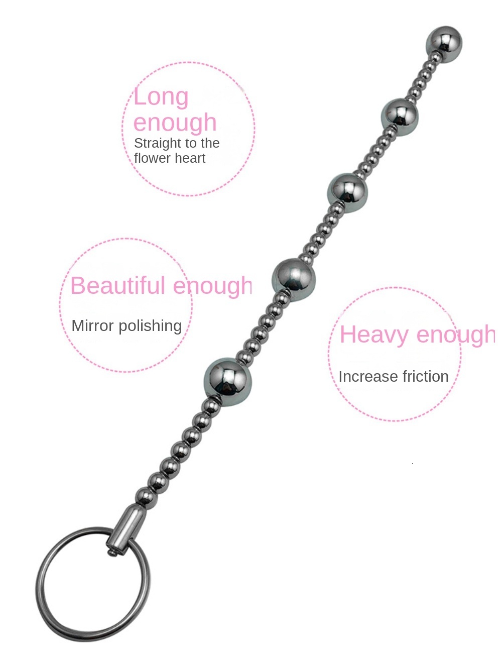 Anal Toys Metal Stainless Steel Beads Vagina Ball Plug Prostate Massage Butt Adult Games Erotic Sex for Women Men 230824