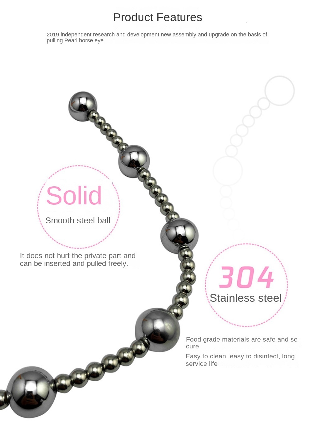 Anal Toys Metal Stainless Steel Beads Vagina Ball Plug Prostate Massage Butt Adult Games Erotic Sex for Women Men 230824