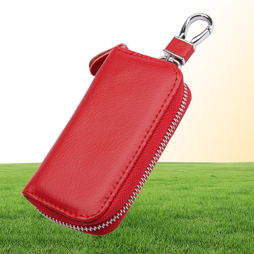 HBP Fashion Men Women Silm Key Wallets Real Genuine Leather Car Key holders With Card Slot