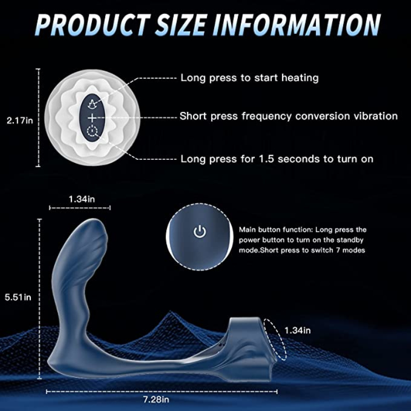 Briefs Panties Heating Vibrator Prostate Massager With Penis Sleeve Anal Butt Plug Remote Masturbation Male Cock Ring Sex Toys For Men Couple 230824