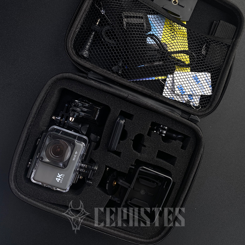 Weatherproof Cameras CERASTES 4K 60FPS WiFi Anti shake Action Camera With Remote Control Screen Waterproof Sport drive recorder 230823