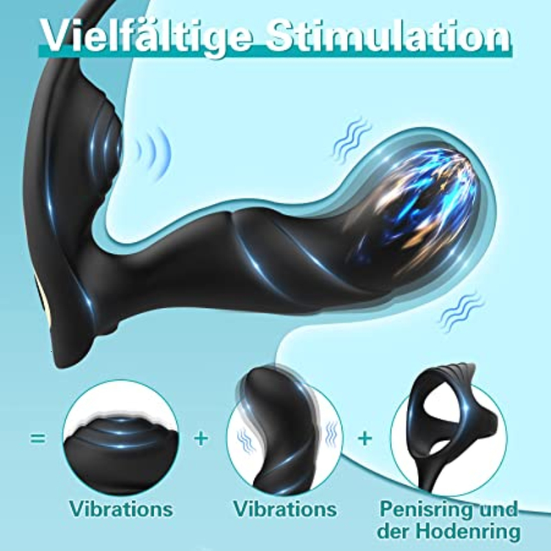 Briefs Panties Prostate Vibrator Plug Anal Butt Massager Delay Ejaculation Lock Ring Penis Cockring Remote Control Masturbator Sex Toy for Men 230824