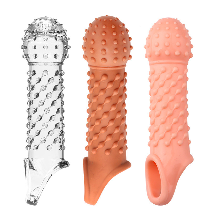 Cockrings Penis Extender Condom Reusable Sleeve Sextoy Cock Rings Dick Delay Ejaculation Flexible Glans Enlarger sex toys men 230824