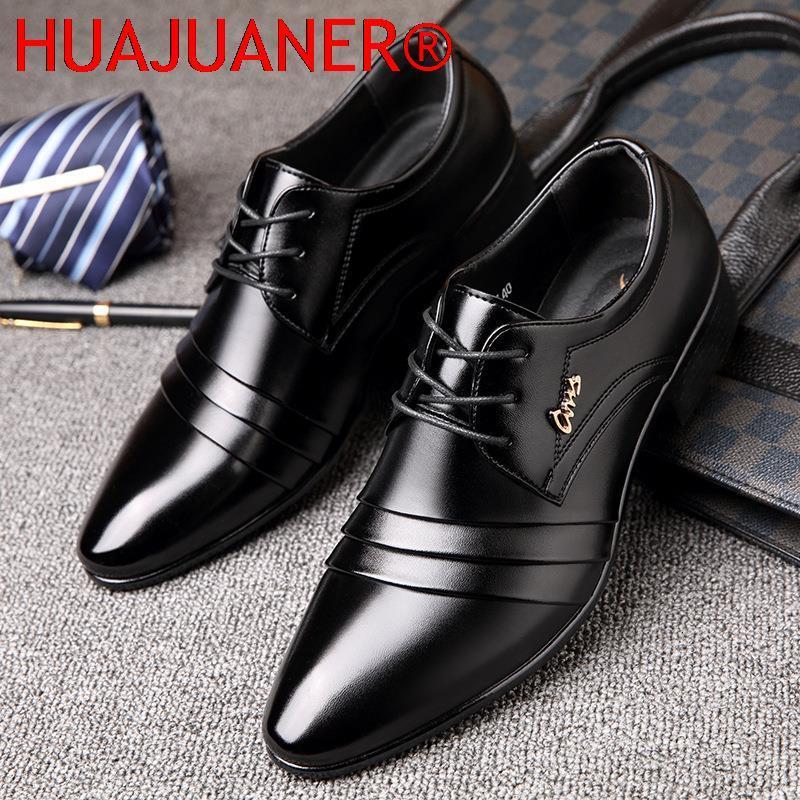 Dress Shoes Fashion Mens PU Leather Shoes Wedding Business Dress Nightclubs Oxfords Breathable Working Lace Up Shoes 230824