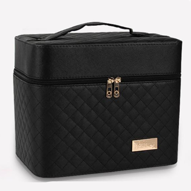 Face Care Devices Large Capacity Professional Women Makeup Bag Organizer Fashion Multilayer Toiletry Cosmetic Storage Box Portable Suitcase 40 230823