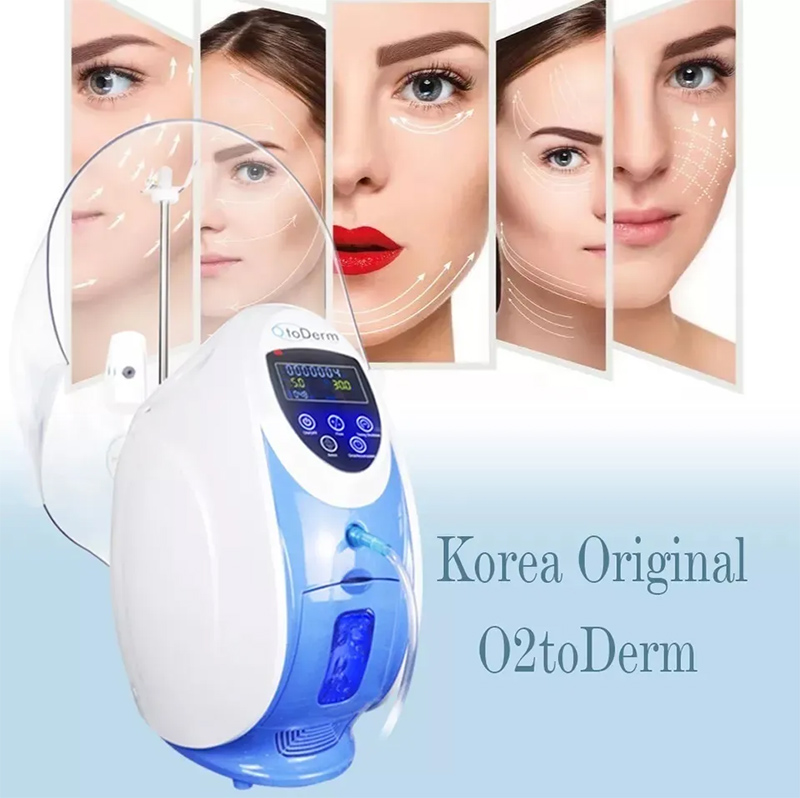 Face Oxygen Therapy Machine Dome O2toDerm Oxgen spray Jet Peel Oxygen Facial Machine