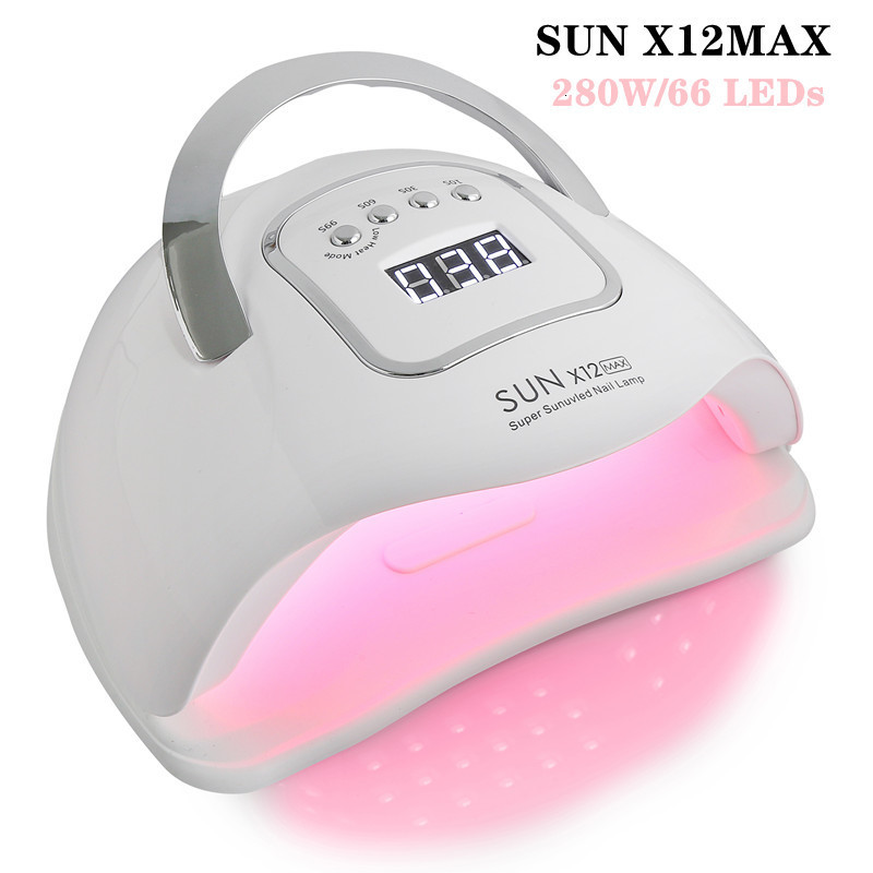 Nail Dryers 280W SUN X12/X11 MAX UV LED Nail Lamp for Manicure Nail Gel Polish Drying Machine Professional Intelligent Nail Dryer Salon Tool 230824