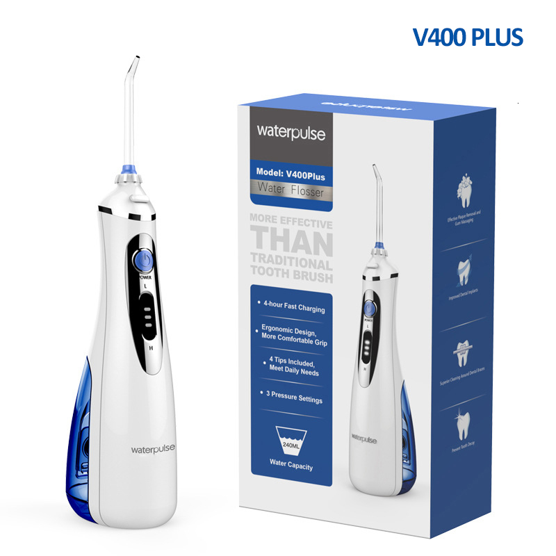 Other Oral Hygiene Waterpulse V400 Irrigator Water Flosser Electric Mouth Cleaning Dental Portable Floss Plus 230824