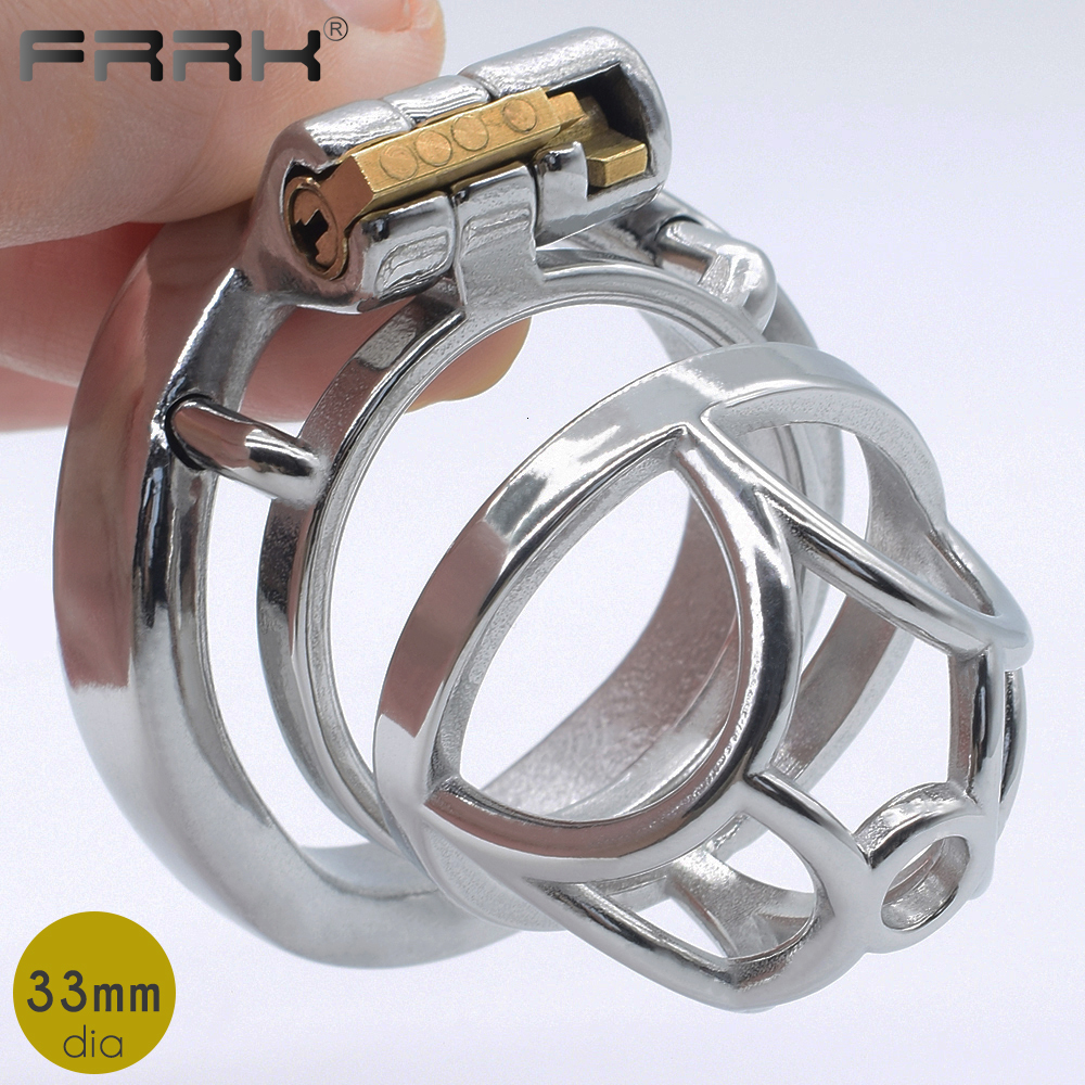 Cockrings BDSM Sex Shop Toys for Men Metal Chastity Belts Male Sextoy Cock Cage Stainless Steel Penis Rings Adult Games 230824