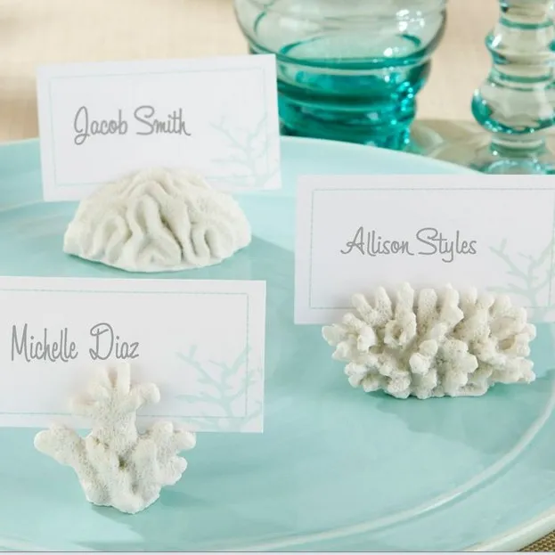 Seven Seas Coral Place Card Photo Holder 100PCSLOT wedding party photo frameZZ