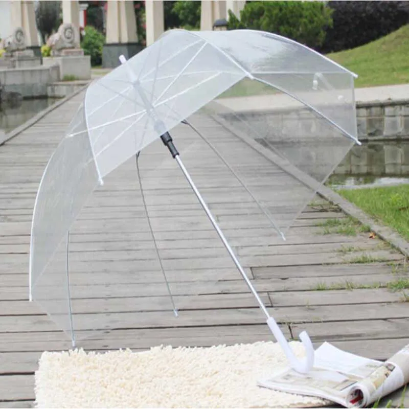 Top Stylish Simplicity Bubble Deep Dome Umbrellas Long Handle Apollo Transparent Umbrella Girl Mushroom Umbrella Clear Bubble ZZ