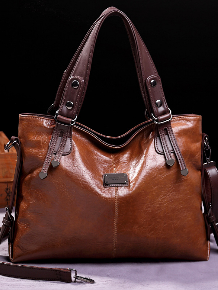 Evening Bags Fashion Casual Tote Bag Women Handbags Soft Leather Shoulder Bags for Ladies Vintage Big Capacity Crossbody Hand Bag 230824