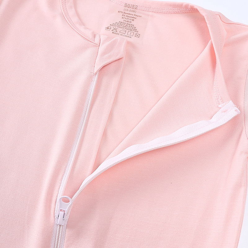 Rompers Bamboo Fiber Baby Zipper Foot Romper Baby Boy Girl Clothes born Onesie Baby Jumpsuit Solid LongSleeve Baby Pajamas 024Month 230823