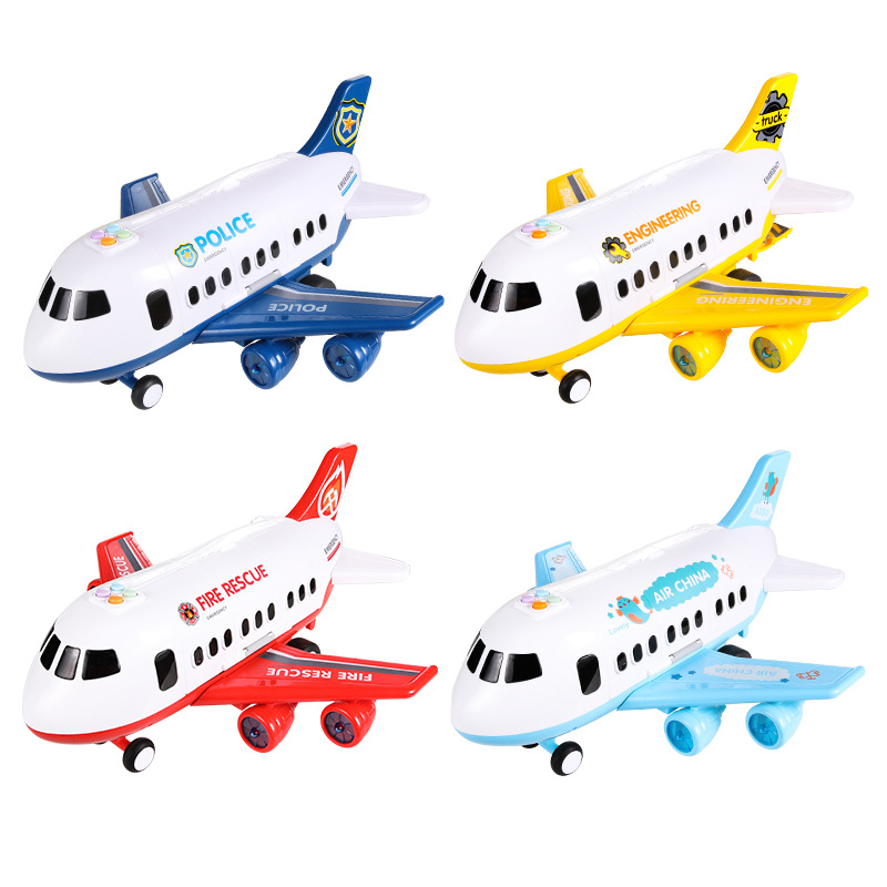 Legoss Plane Music Story Simulation Brick Build Blocks Model Airplane Inertia Toy For Kid Lepin Aircraft Large Size Passenger Plane Airliner Toy 