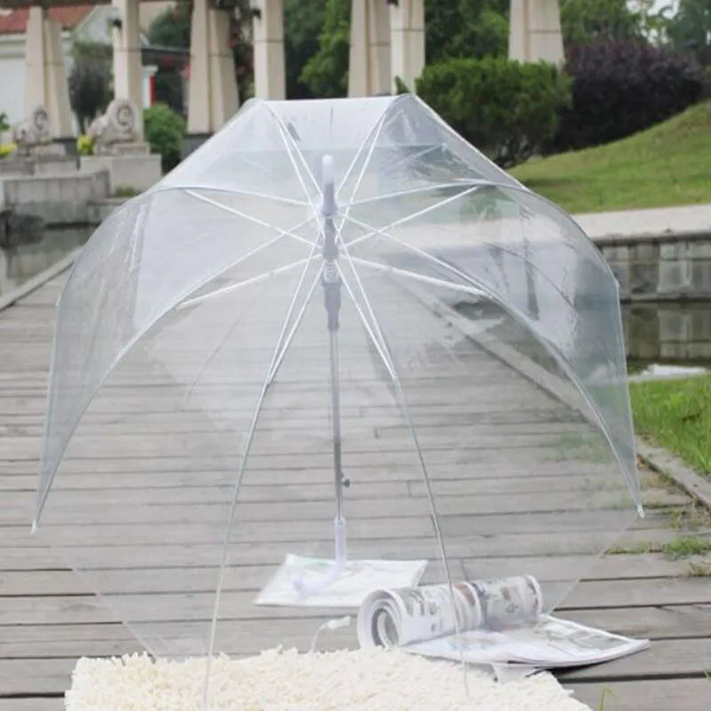 Top Stylish Simplicity Bubble Deep Dome Umbrellas Long Handle Apollo Transparent Umbrella Girl Mushroom Umbrella Clear Bubble ZZ