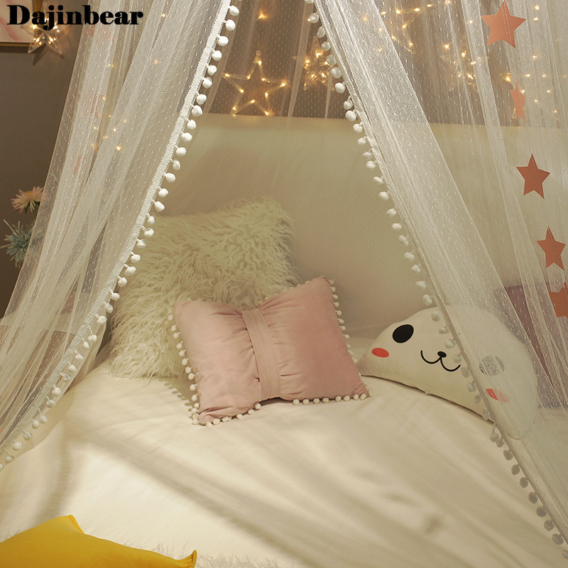 Crib Netting Baby Room Mosquito Net Kid bed curtain canopy Round Crib Netting bed tent baldachin Decoration girl bedroom accessories Dropship 230823