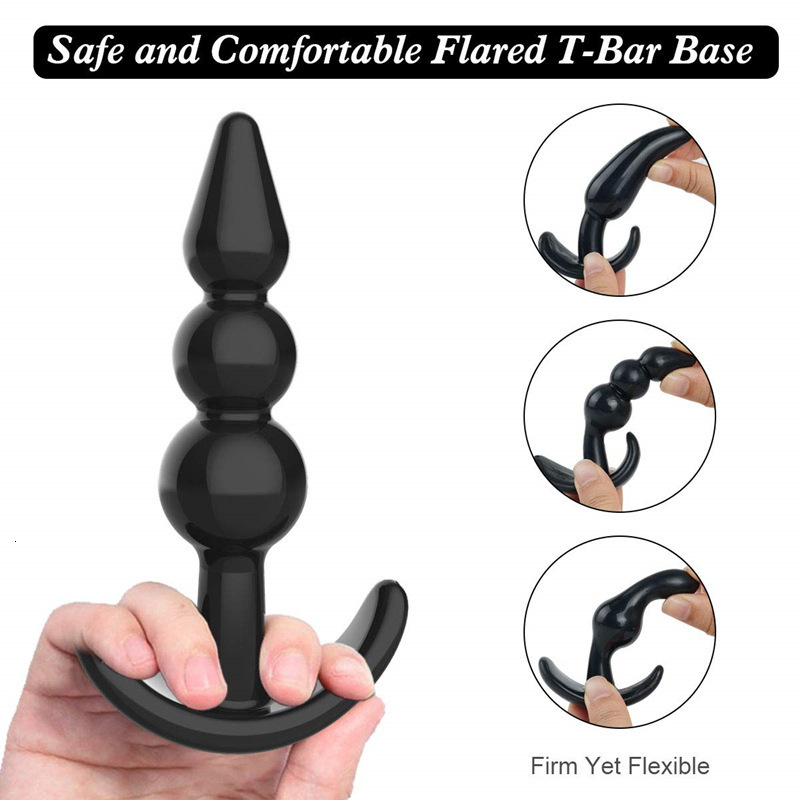 Briefs Panties 4PcsLot Silicone Butt Plug Male Anus Prostata Massager Anal Bead Dilator Sex Toy For Women Gay Erotic Enema Beads 230824