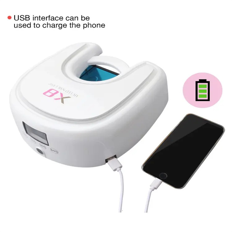 Nail Dryers Professional Rechargeable Nail Gel Curing UV LED Nail Lamp 48W Portable Nail Dryer 230824