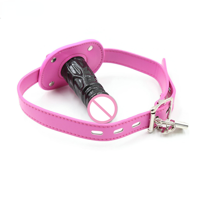 Adult Toys Open Mouth Gag Silicone Ball Dildo Restraint Fetish Flirting BDSM Bondage Sex for Couples Erotic Game Chastity Belt 230824