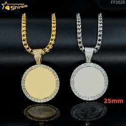 Ready to ship stock custom sterg sier vvs moissanite dia hip hop memory photo picture pendant