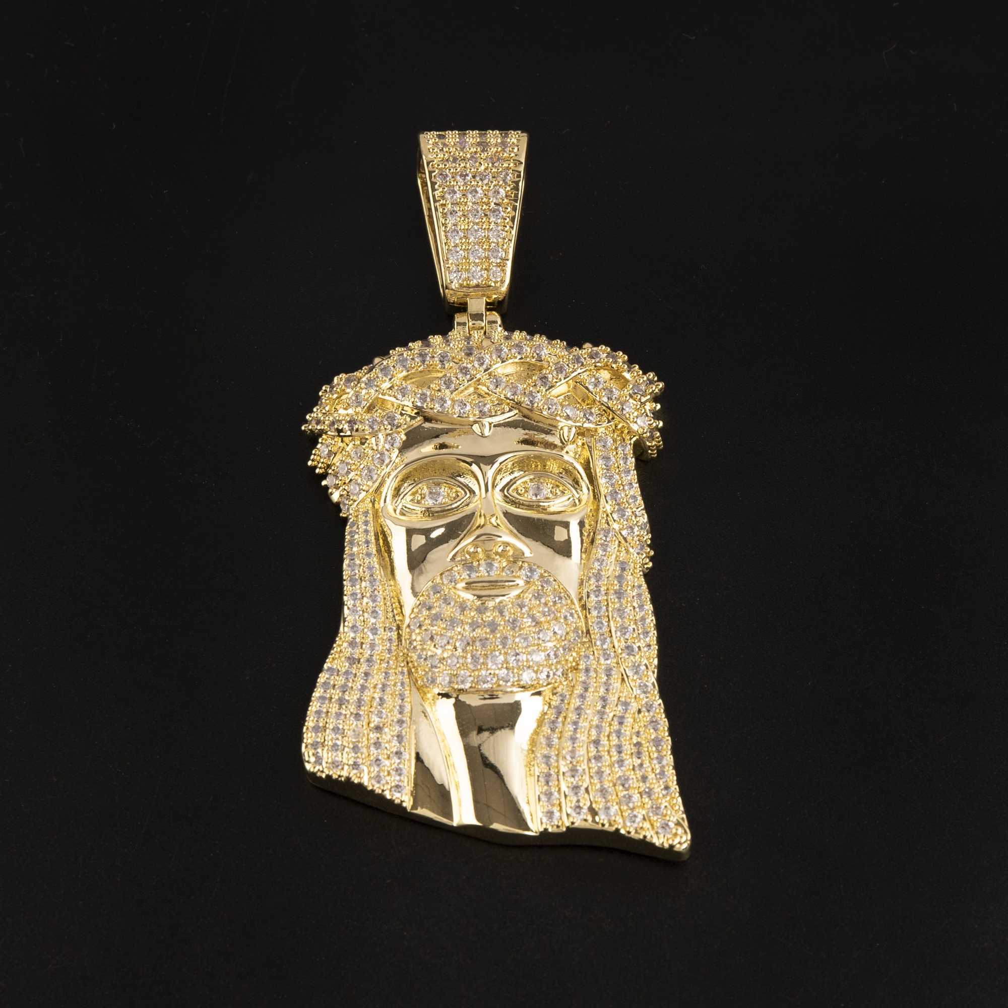 Customize 10k 14k Solid Real Gold Moissanite Piece Dia Jewelry Pendant Hip Jesus Pendants