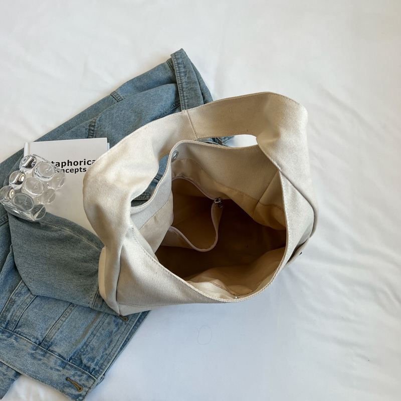 Evening Bags Women's Fashion Versatile Canvas Shoulder Bags Large-capacity Simplicity Light Ladies Leisure Tote Bags Female Trend Handbags 230824