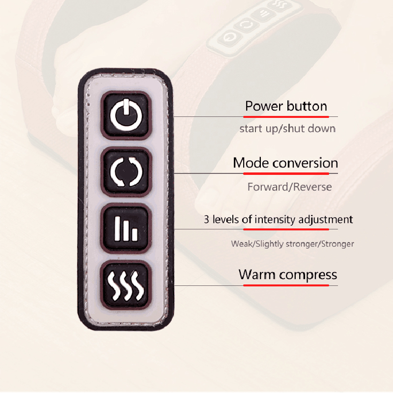 Foot Massager Electric Massage Shiatsu Health Care Therapy Relax Infrared Heating Body Heat Deep Muscles Kneading Roller Salud 230823