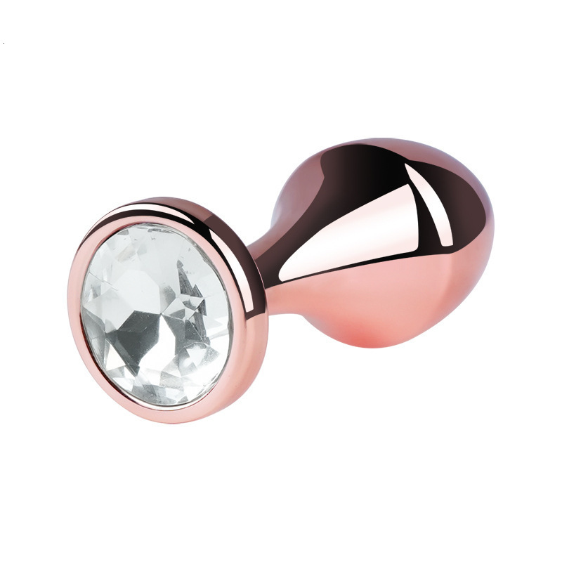Anal Toys Metal Rose Gold Plug Erotic Butt Sex Adult Games Multi Color Beads Prostate Massage Sextoy for Couples 230824