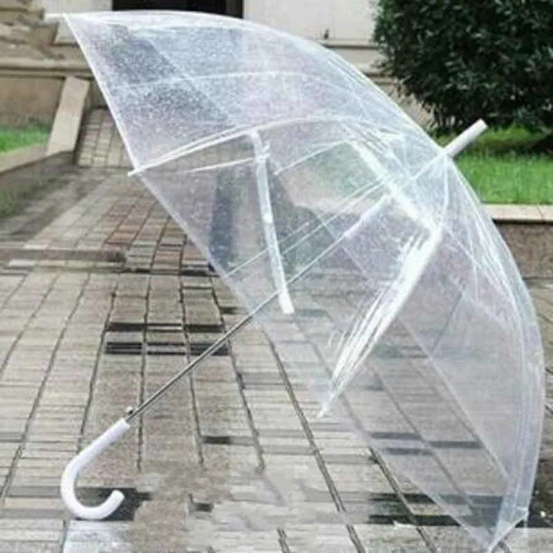 Top Stylish Simplicity Bubble Deep Dome Umbrellas Long Handle Apollo Transparent Umbrella Girl Mushroom Umbrella Clear Bubble ZZ