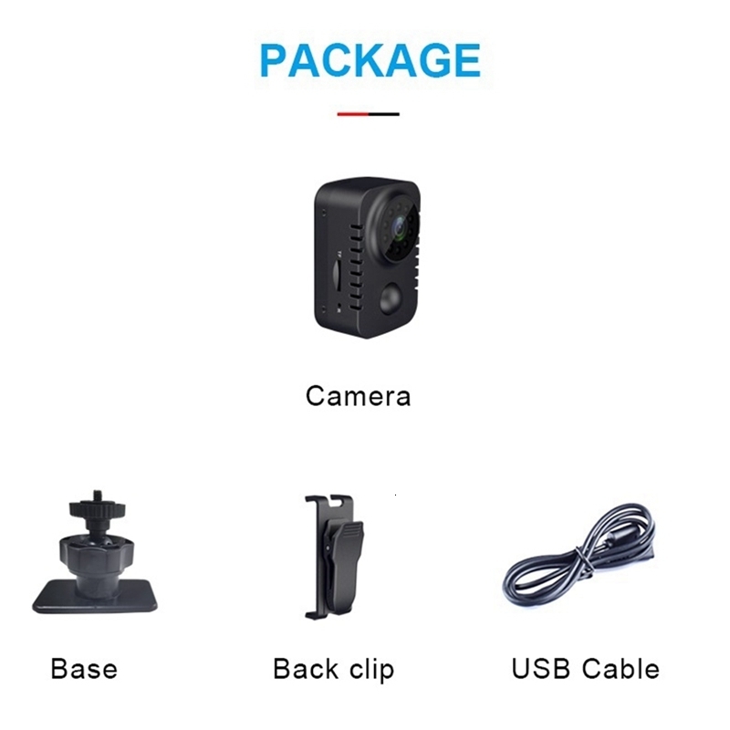 Weatherproof Cameras HD Mini PIR Camera 1080P Security Pocket Motion Activated Small Nanny Cam For Car Standby Webcam NO CARD 230823