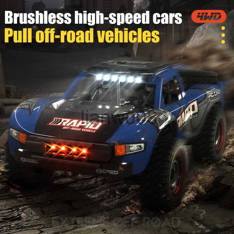 Free shipping Electric/rc JJRC Q130 24G Rc 114 70KMH 4WD Brushless Motor Remote Control Car High Speed Drifting Off Road Truck Adult Children Toy