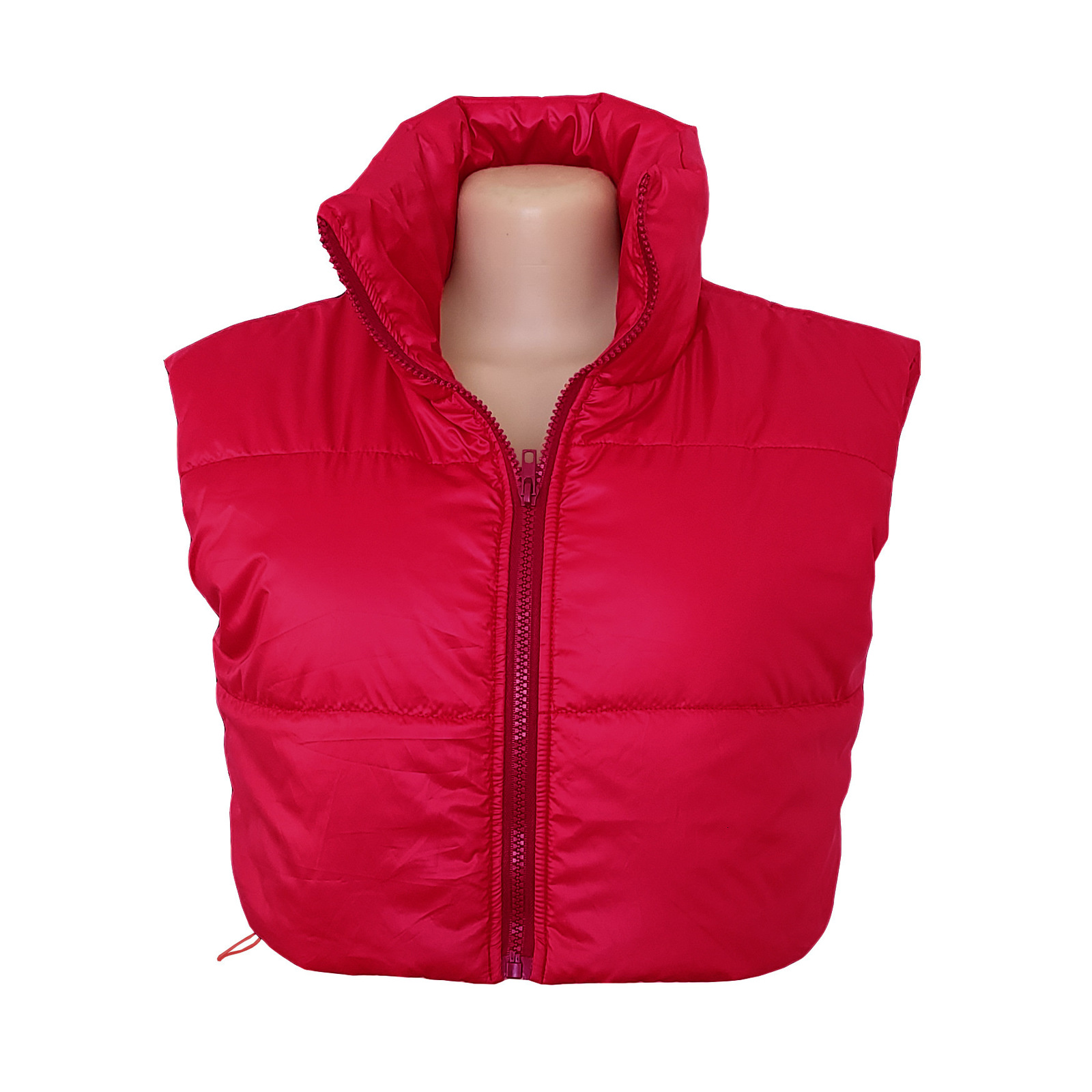 Women' Blends Fashion Women High Waist Sleeveless Horse Vest Jacket Autumn Winter Casual Womens Cotton Clothes Warm Top Jacket 230824