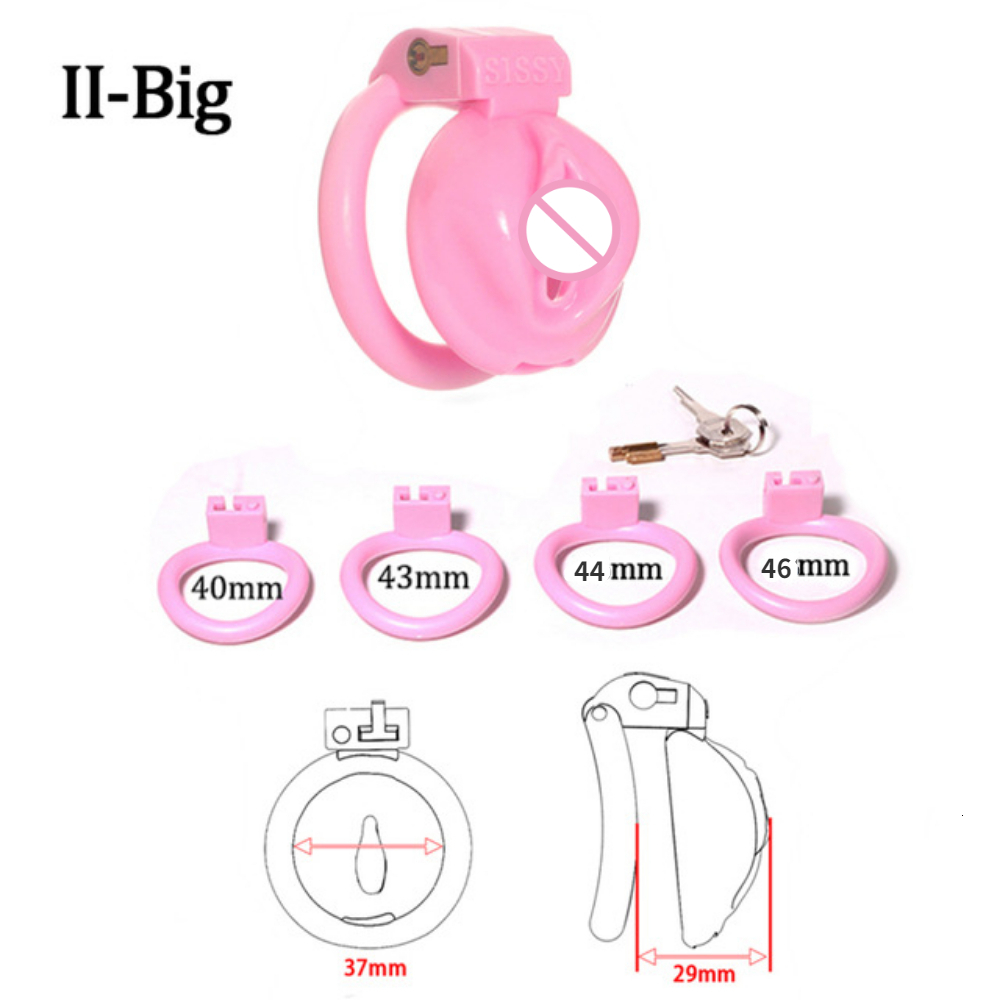 Cockrings Pink Resin Chastity Cage Sissy Micro Belt Sextoys Male Abstinence Quit Masturbation Erotic Urethral Lock Sex Toys gay 230824