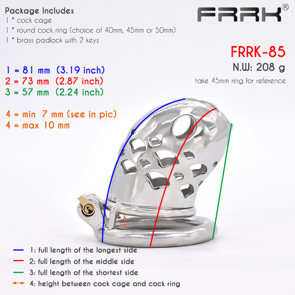 Cockrings Bdsm Penile Rings Metal Chastity Lock 37mm Fish Cock Cage for Male Bondage Belt Device Sissy Penis Ring Gay Sex Toy 230824
