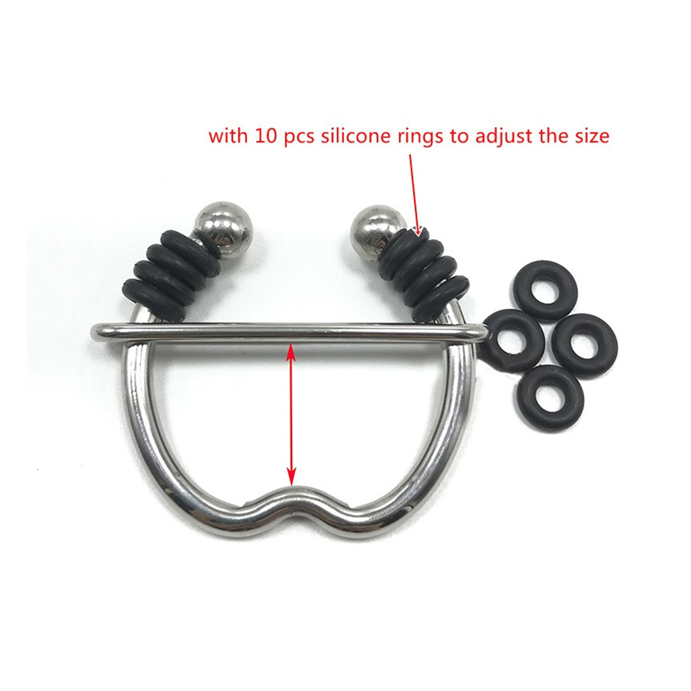 Cockrings Adjustable Penis Ring Semen Lock Stainless Steel Cock Delay Ejaculation Device Erotic Chastity Bdsm Sex Toys for Men 230824