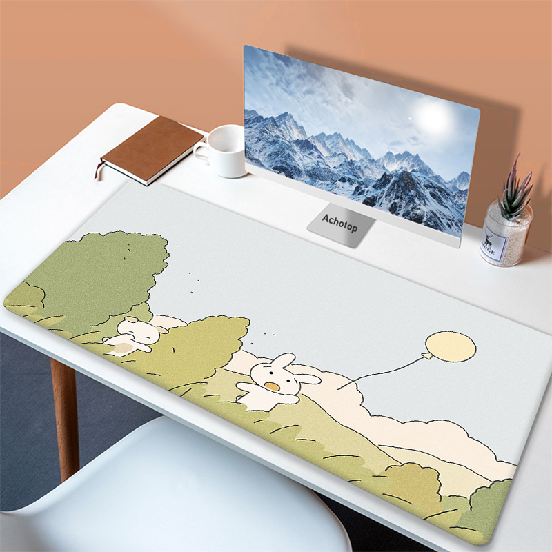 Mouse Pads Wrist Rests Green Plant Pad Office Computer Desk Mat Table Large Lockedge Gamer Keyboard Laptop Cushion Non slip Mats Mousepad 230823