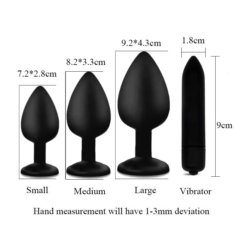 Briefs Panties 4pcsset Silicone Anal Plug Jewelry Dildo Vibrator Sex Toys for Woman Prostate Massager Bullet Vibrators Butt Men Gay 230824