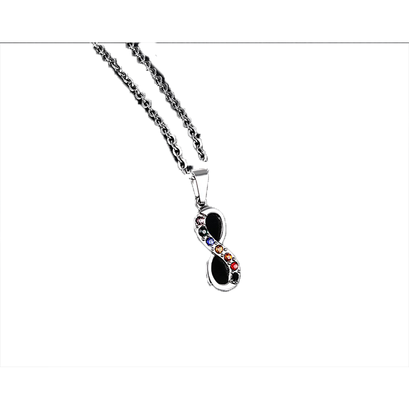 Endless Love 8 Shaped Pendant For Women Men Stainless Steel Infinity Gay Pride Necklace Chain Women Jewelry
