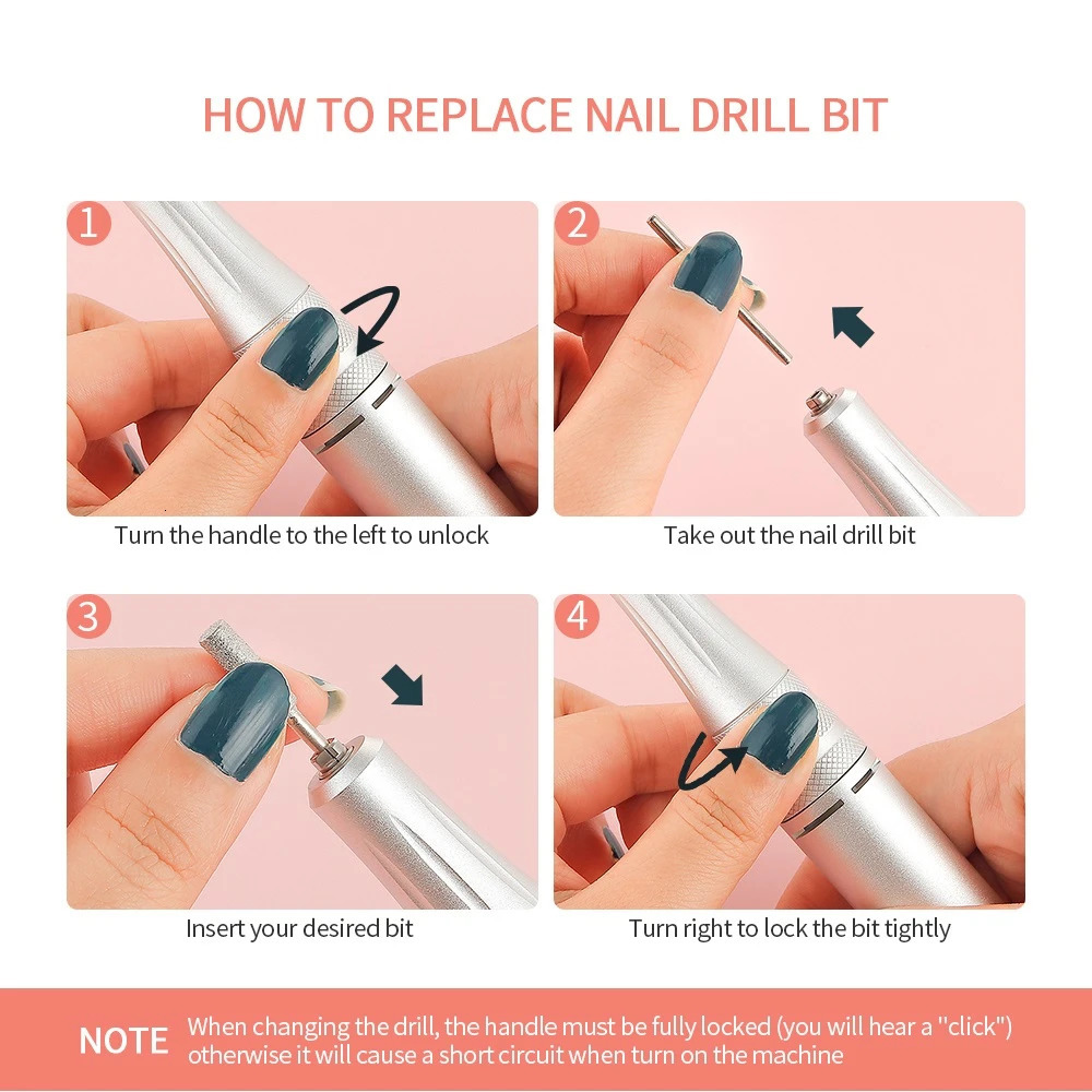 Nail Dryers 2 in 1 Wireless UV Nail Lamp Manicure Drill Grinder Machine 350000RPM Nail Gel File Polisher Nails Sander Fast Drying Nail Dryer 230824