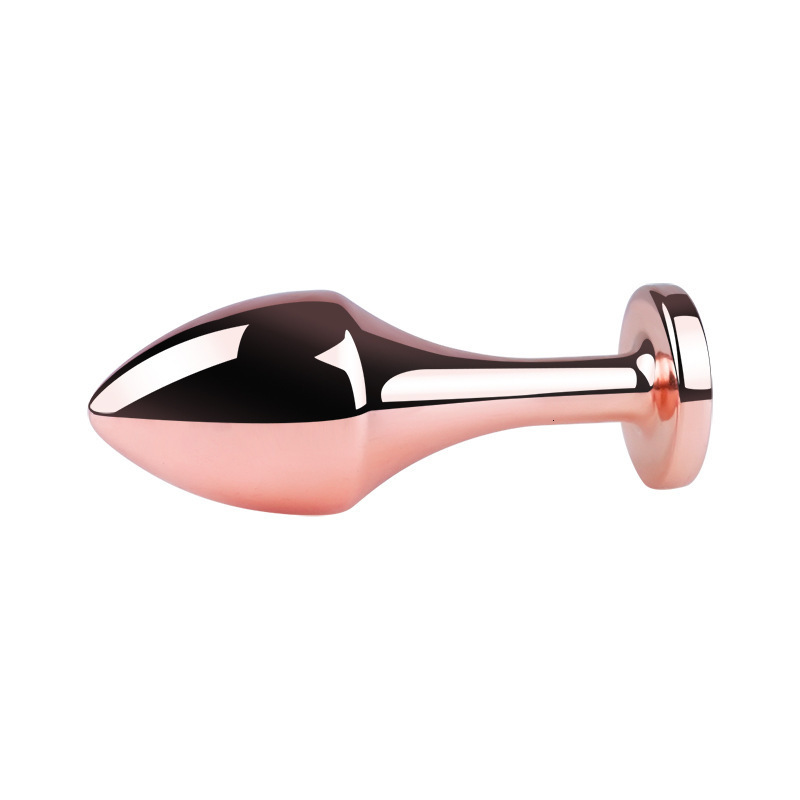 Anal Toys Metal Rose Gold Plug Erotic Butt Sex Adult Games Multi Color Beads Prostate Massage Sextoy for Couples 230824