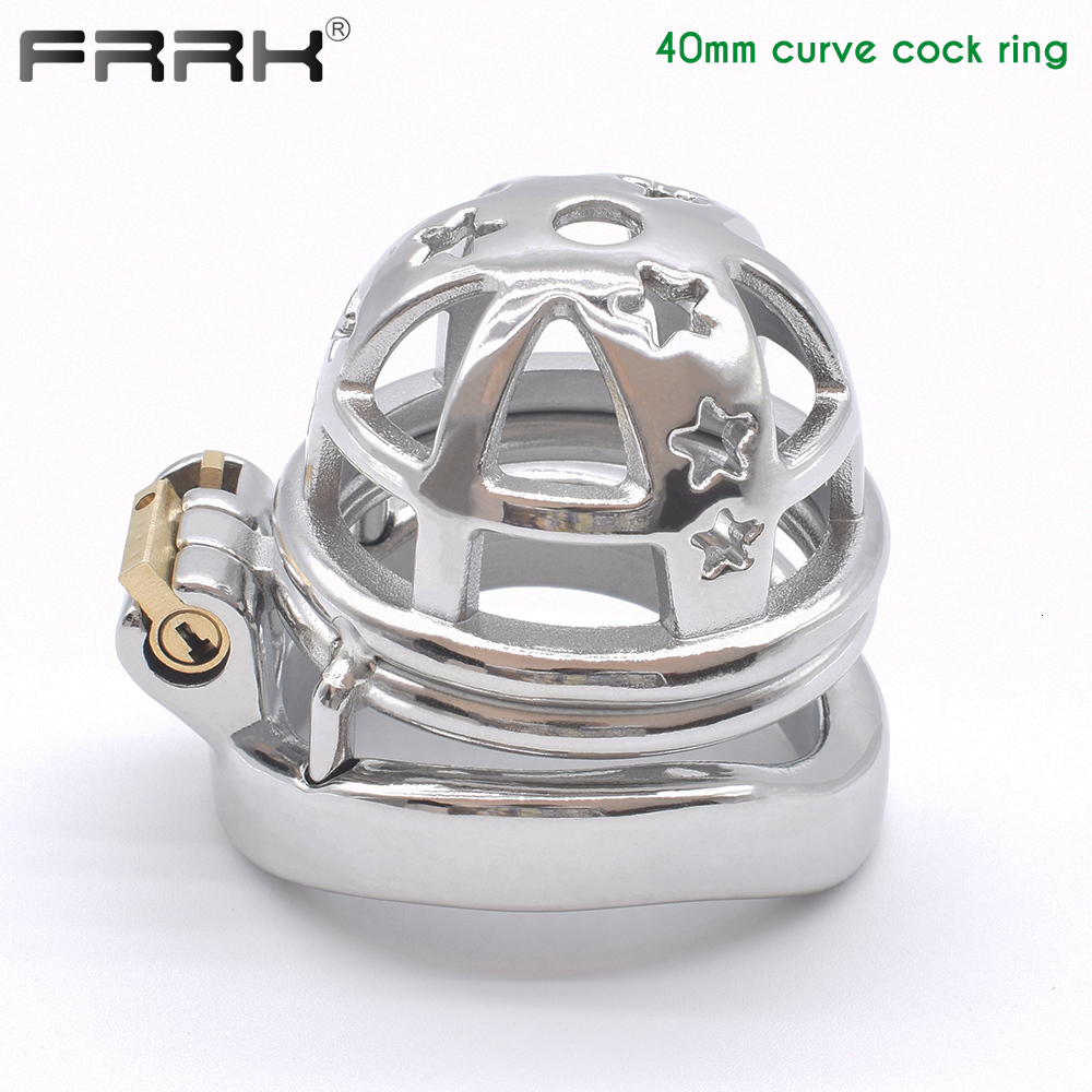 Cockrings BDSM Adults Sex Toys Small Chastity Cage for Men Metal Penis Ring Stainless Steel Male Bondage Device Belt Denial 230824