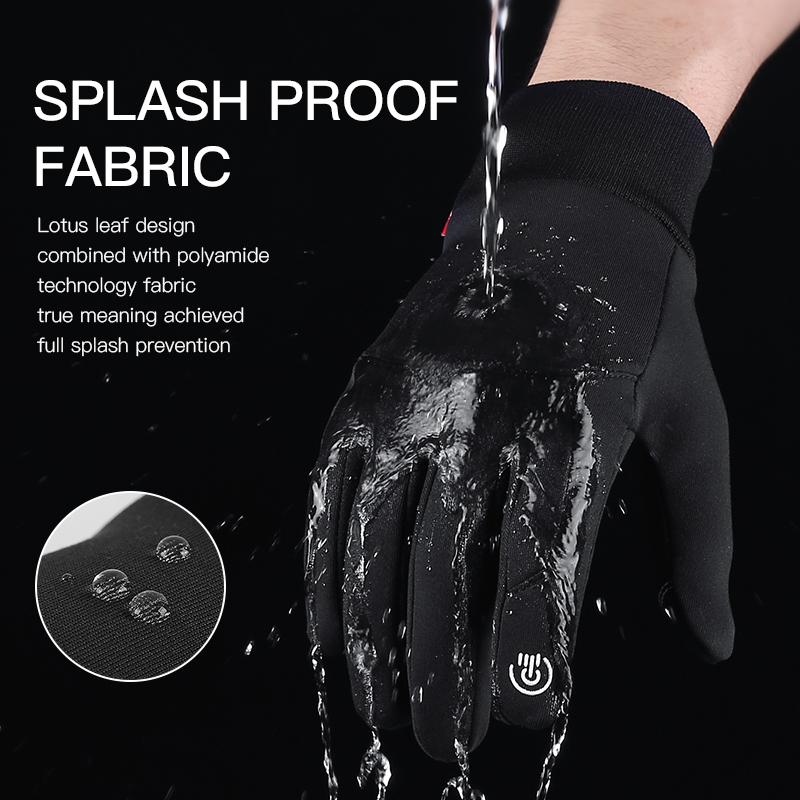 Five Fingers Gloves Touch Screen Windproof Outdoor Sport Men Women Winter Glove Fleece Thermal Warm Running Antislip Cycling 230823